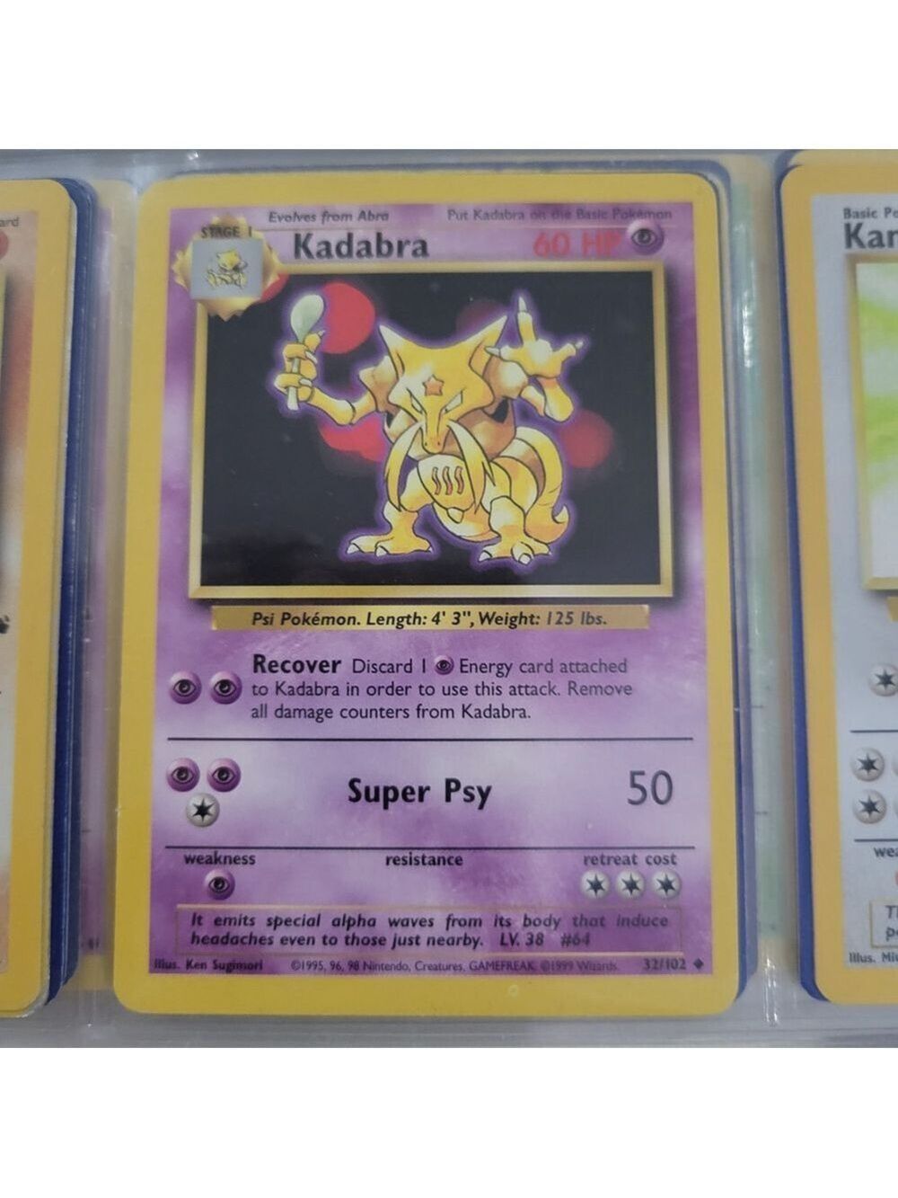 Pokemon Kadabra Card